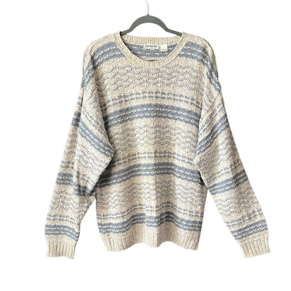 Vintage Oversize Slouchy Claiborne men’s sweater. Size L